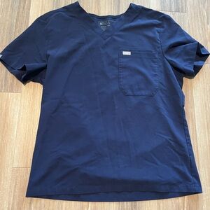 FIGS Navy Blue Scrub Top